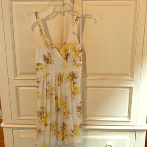 Sun Dress (white and yellow)